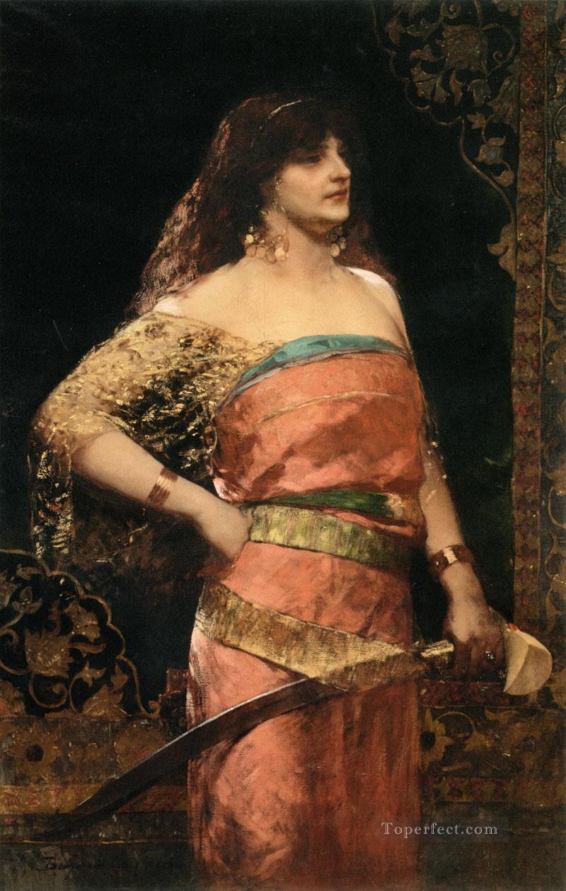 mujer guerrera Jean Joseph Benjamin Constant Araber Pintura al óleo
